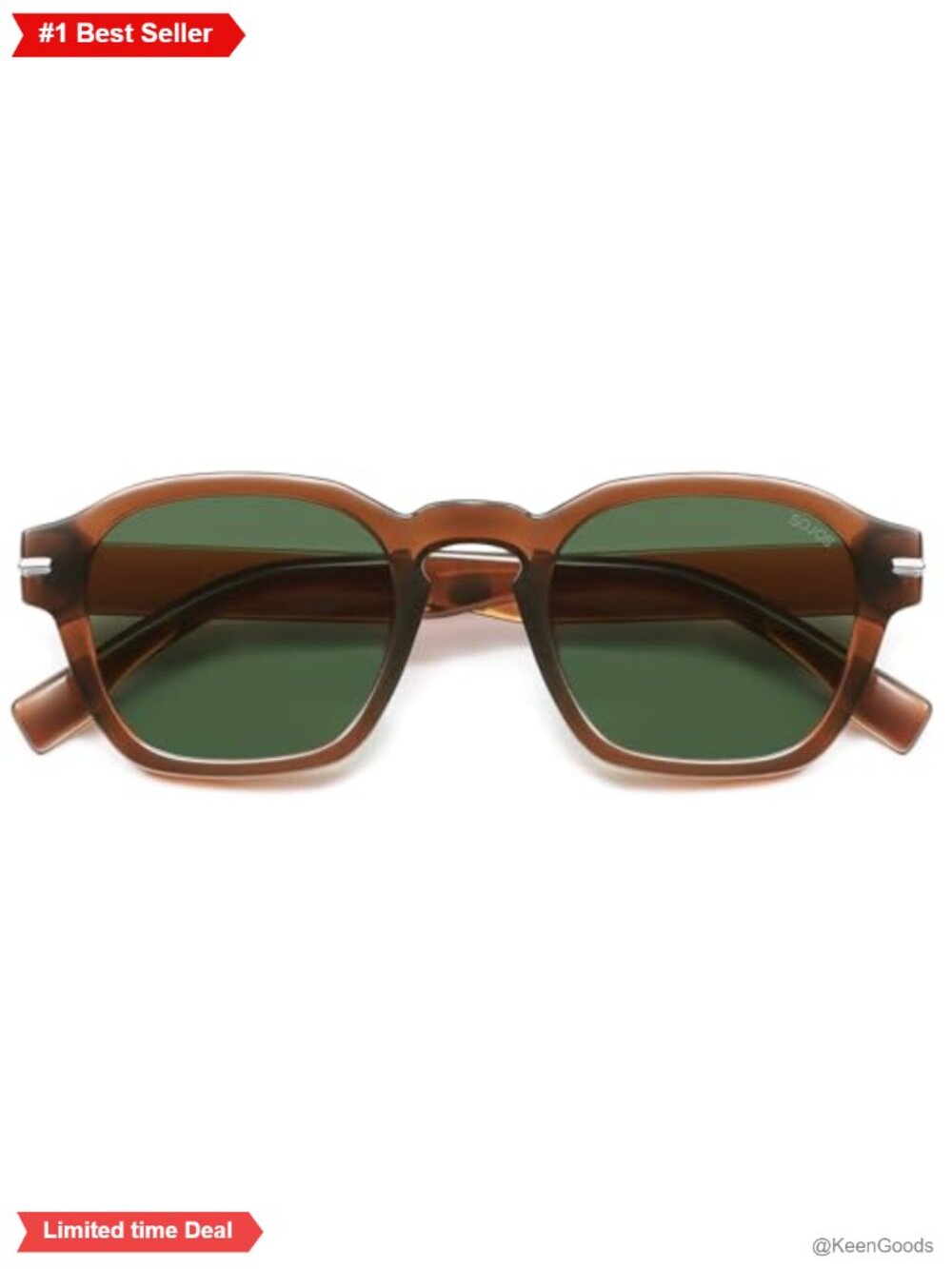 Retro Square Polarized Sunglasses UV400 Full Frame Unisex